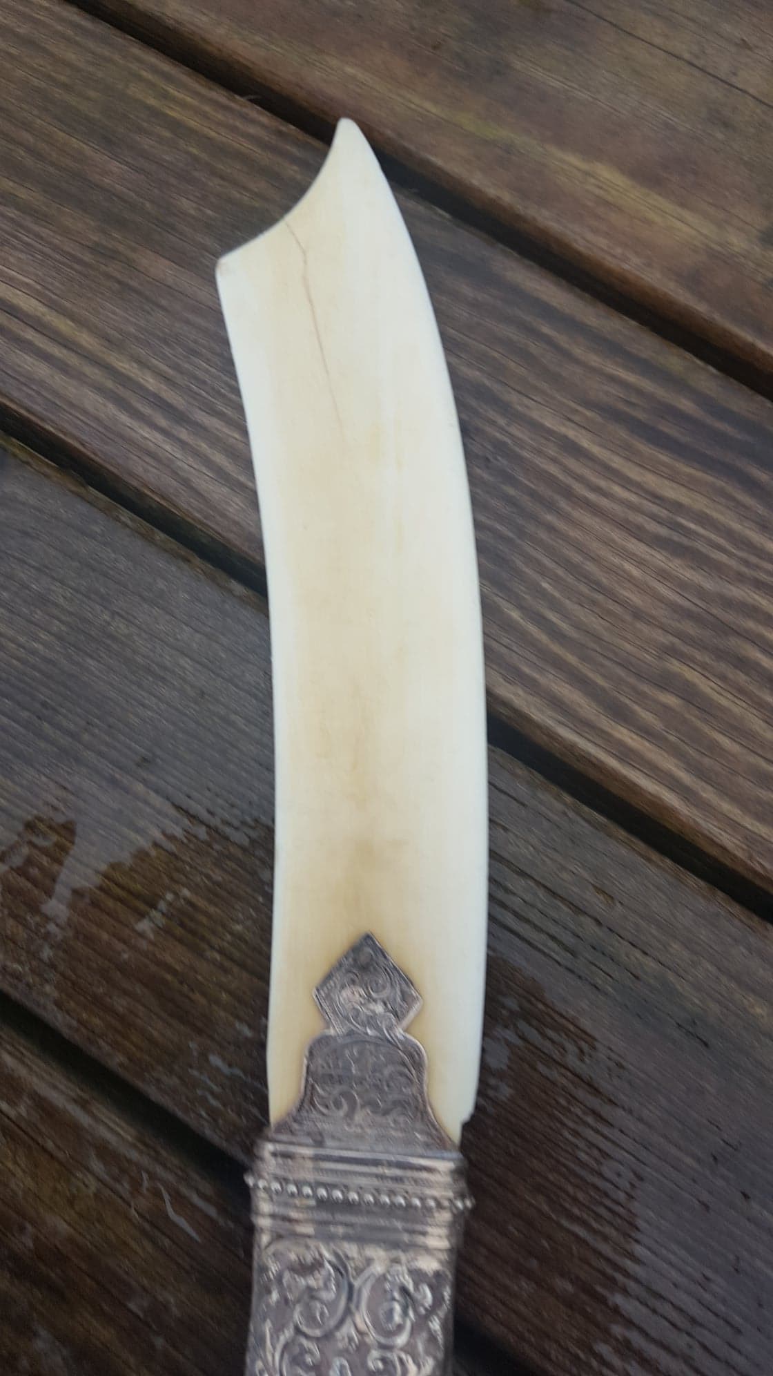 Victorian Silver Handled & Ivory Page Turner