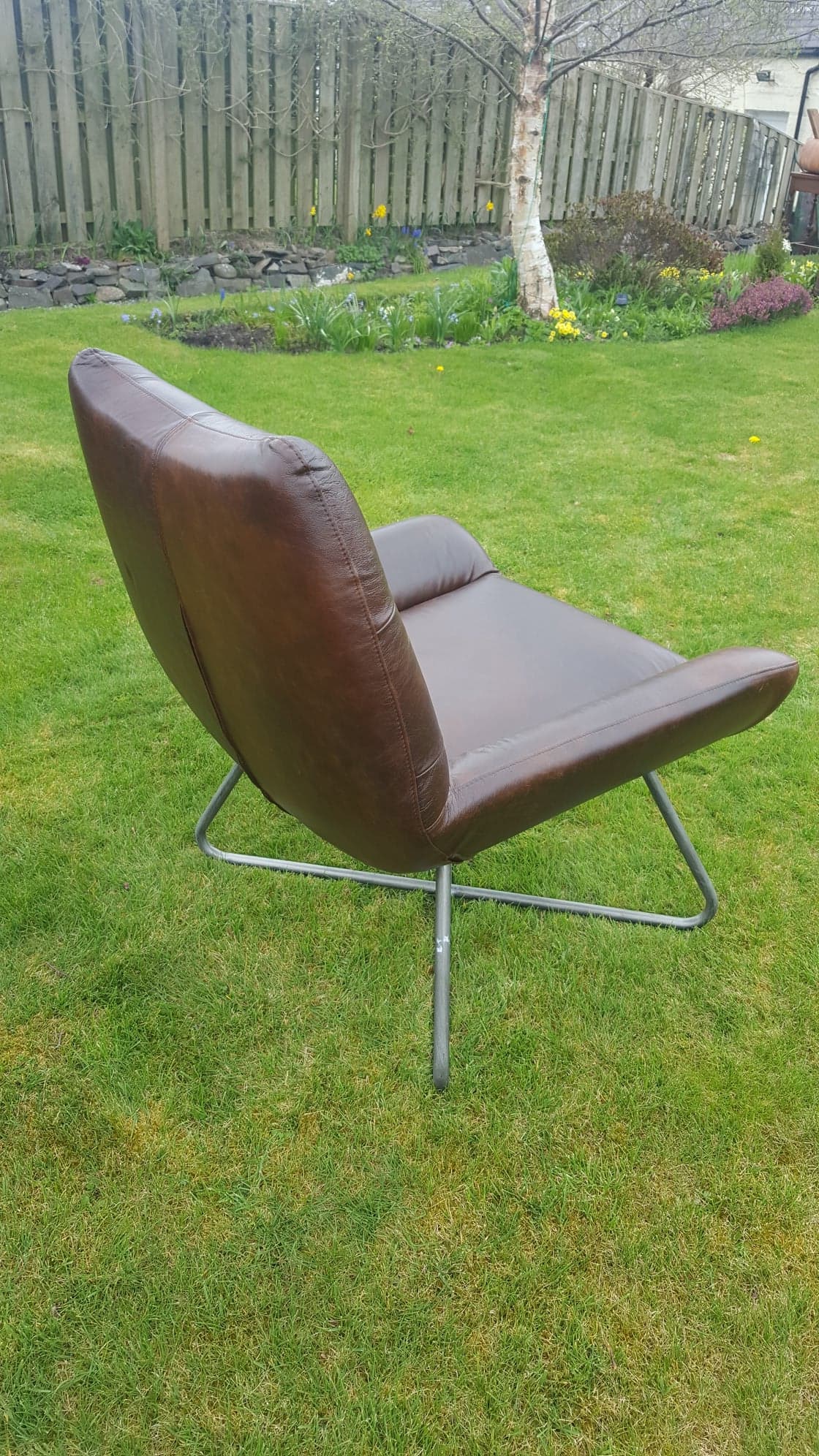 "Dialma" Italian Leather Chair