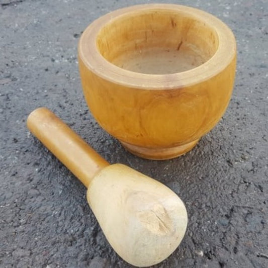 Wooden Pestle & Mortar