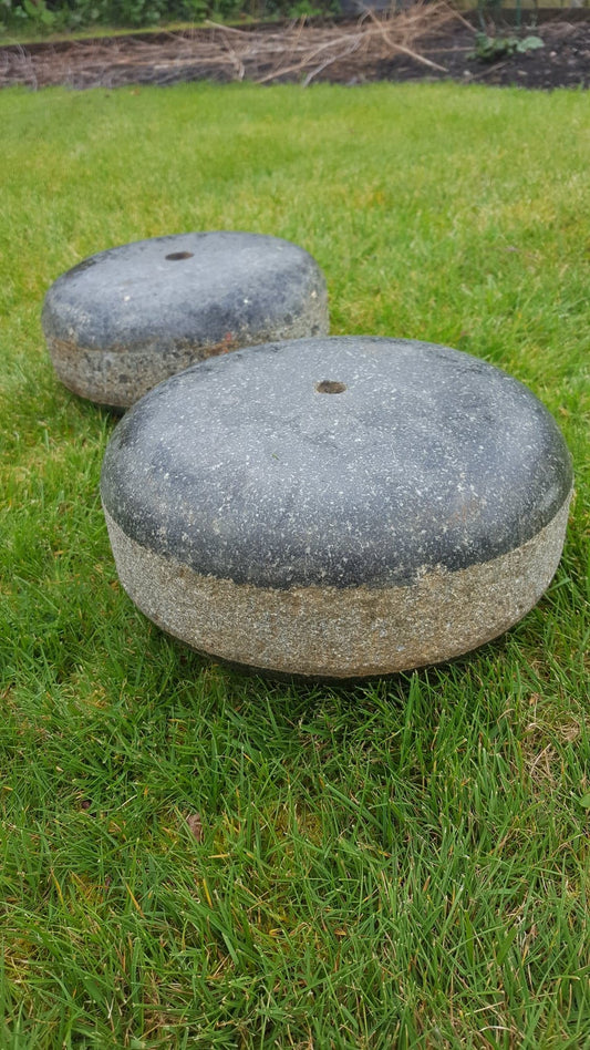 Pair Ailsa Craig Granite Curling stones