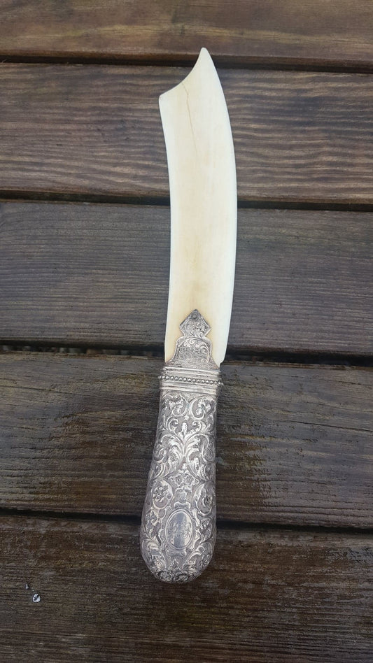 Victorian Silver Handled & Ivory Page Turner