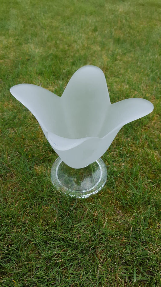 "Lalique-Style" Glass Vase