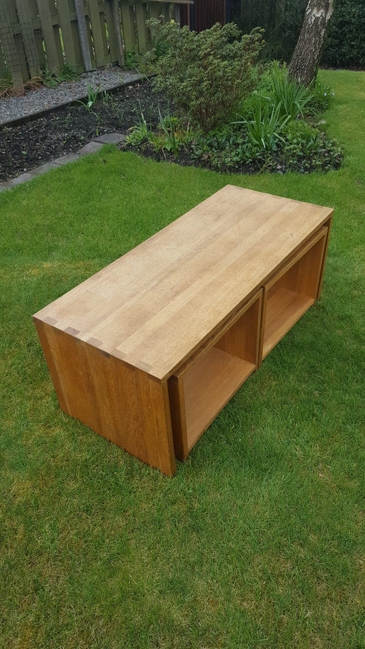 Blonde Oak Coffee Nest of 3 Table's